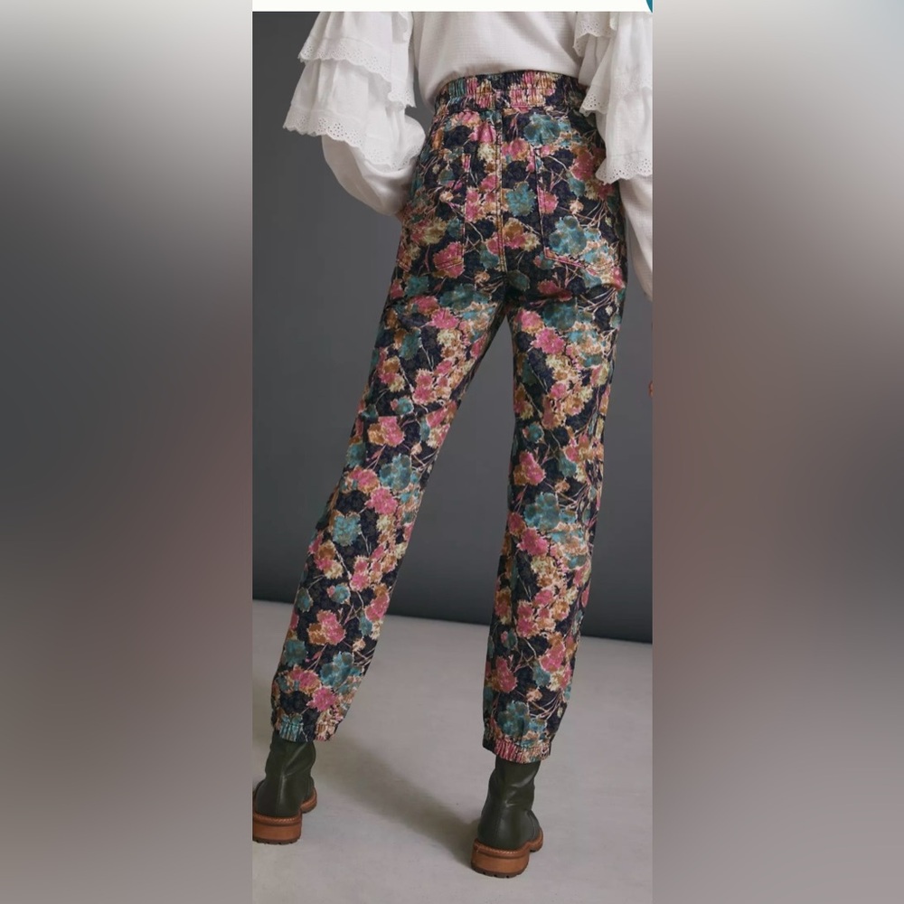 HOST PICK ⭐️ Anthropologie NWT Anisa floral corduroy joggers - Picture 2 of 16